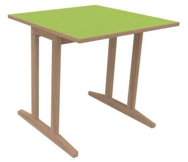 Table Soline piètement à dégagement latéral - 80x80 cm